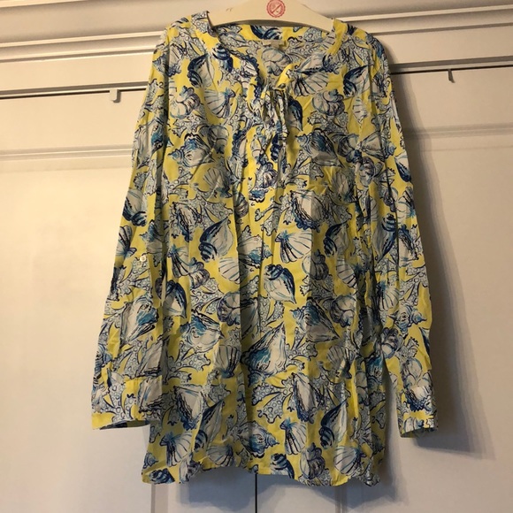 Talbots Tops - Talbots Shell Print Blouse